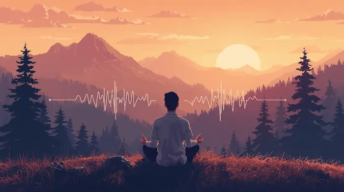 Person enjoying digital detox in nature beside a calm lake